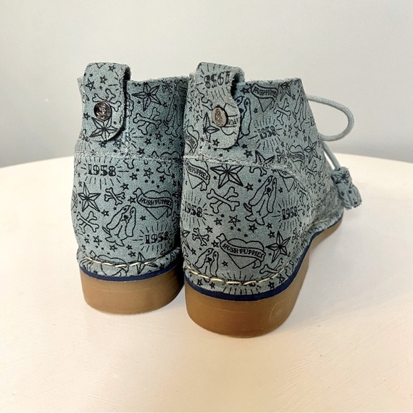 Hush Puppies Blue Cyra Caitlin Chukka Boots 100% Suede - Picture 4 of 16